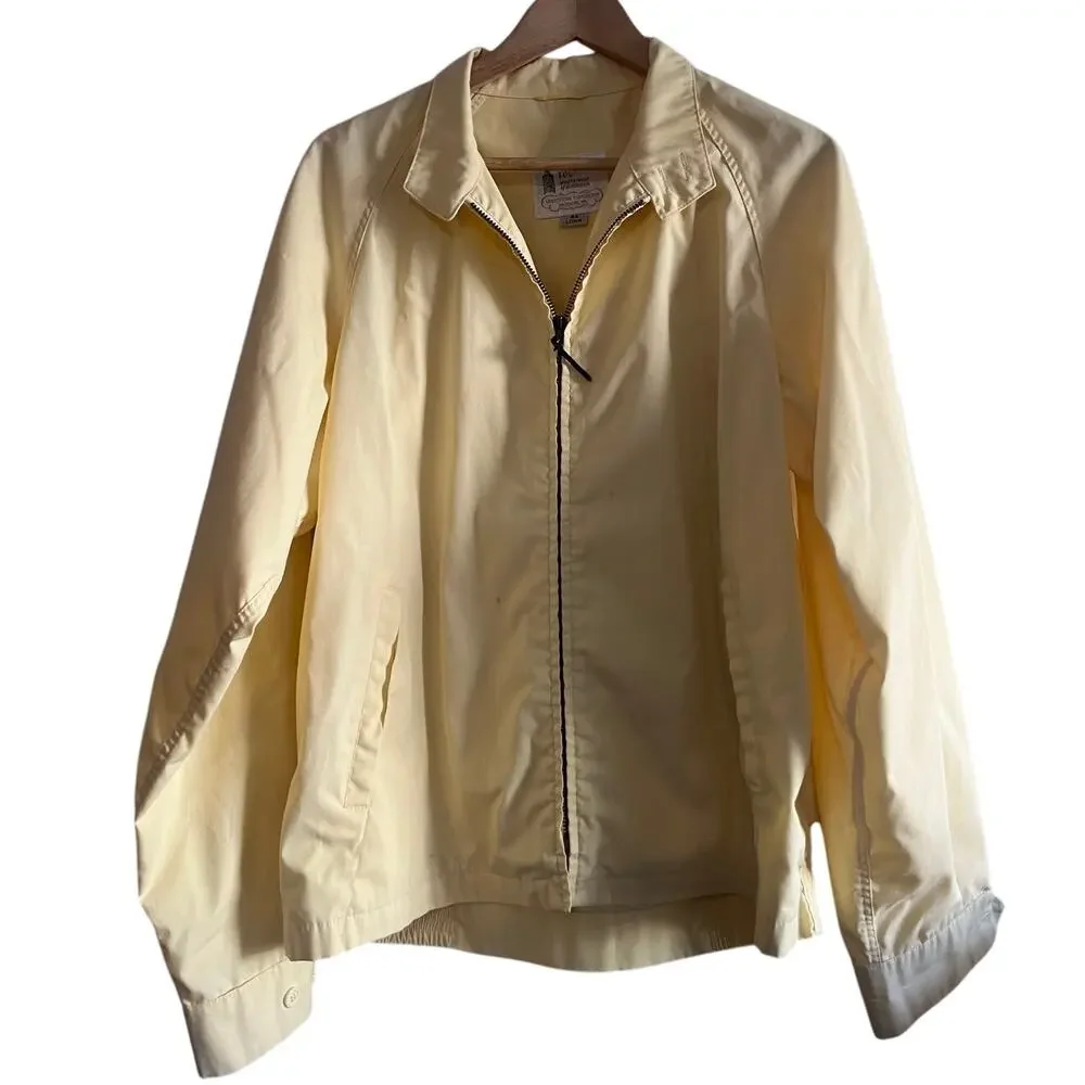 Vintage London fog jacket yellow size large